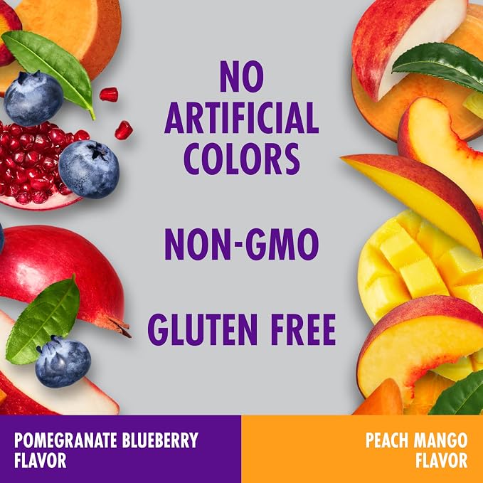 Pomegranate Blueberry and Peach Mango
