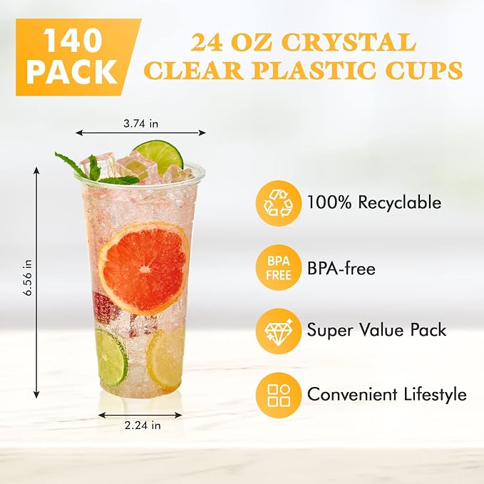 24 OZ Clear