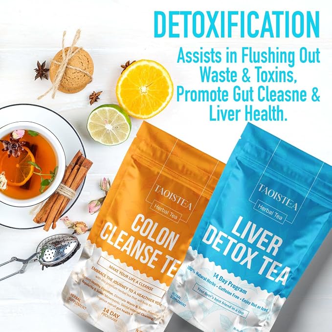 1 Colon Cleanse Tea & 1 Liver Detox Tea