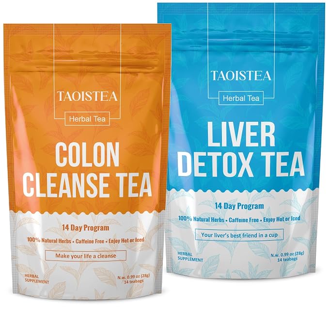 1 Colon Cleanse Tea & 1 Liver Detox Tea