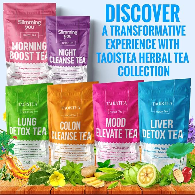 1 Colon Cleanse Tea & 1 Liver Detox Tea