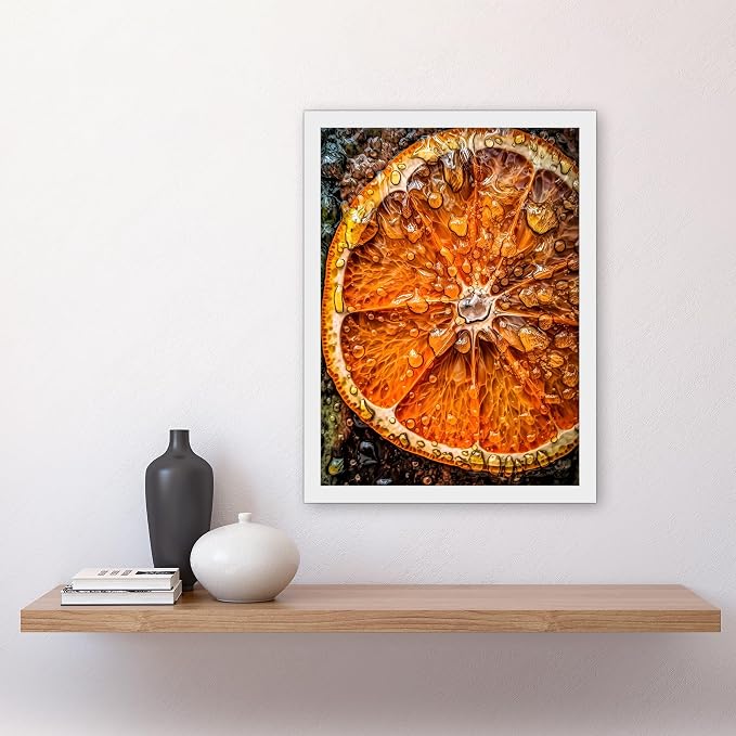 Framed White A3